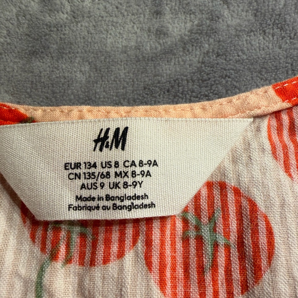 H&M Cream Dress with Orange Cherry Print - Picture 4 of 5
